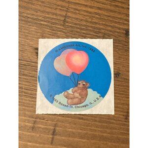 Aardvark art, inc. 1983 boxed - in chicago teddy bear sticker Balloons